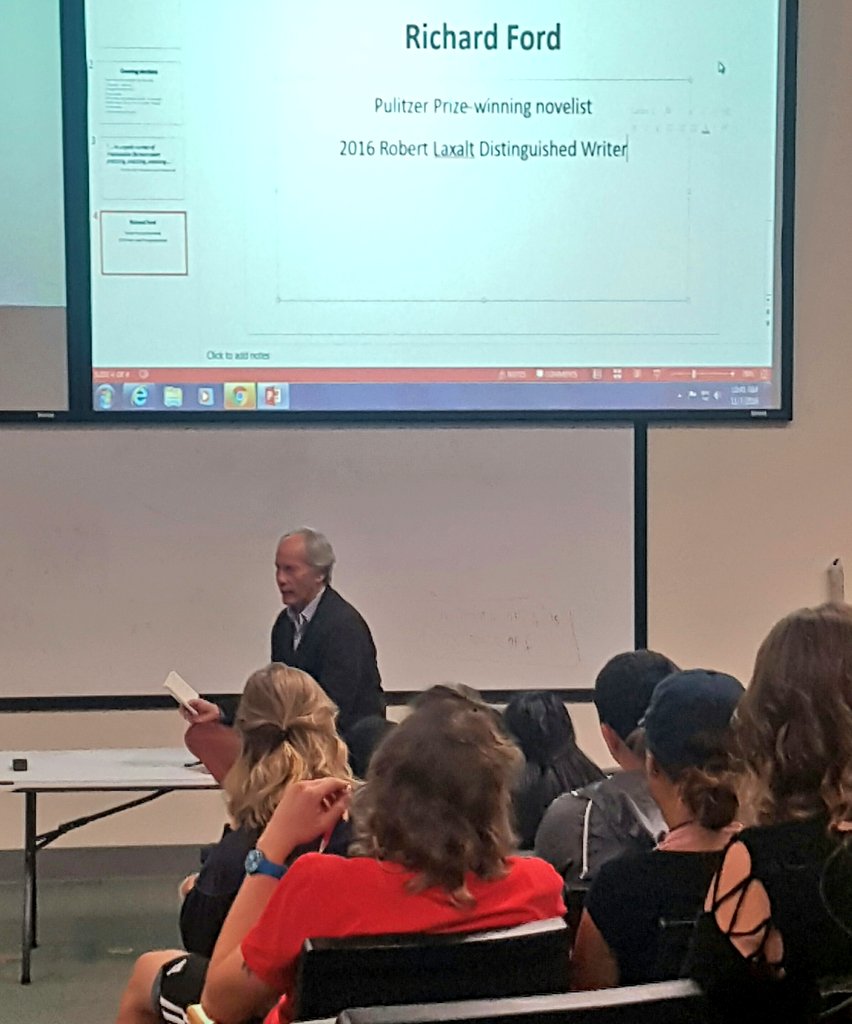 katialossio's tweet photo. "Other countries are terrified that Trump wins." Richard Ford to UNR Journalism students #RSJVOTE #NV2016 https://t.co/m7MineaJAG