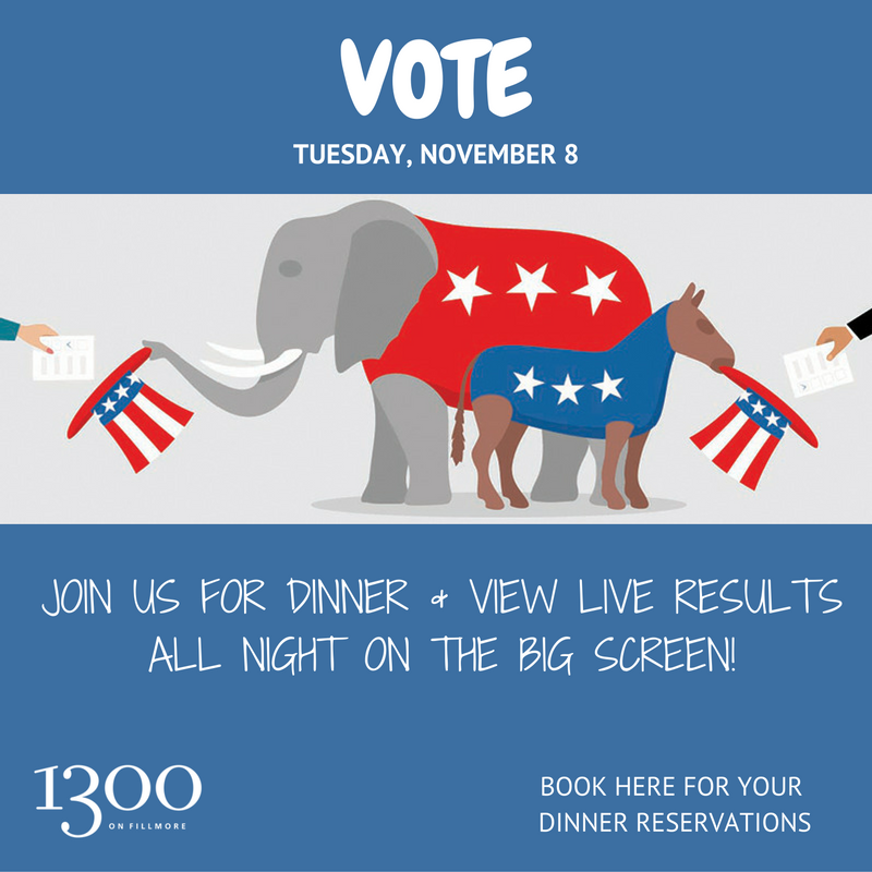Don't forget to vote tomorrow! And then come join us to watch real time results on a big screen!