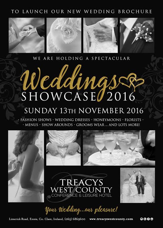 SharonConnellan's tweet photo. Any Brides-to-Be in need of some wedding inspiration check out this event this Sunday, November 13th! @WestCountyEnnis https://t.co/U6wtFcBMCC