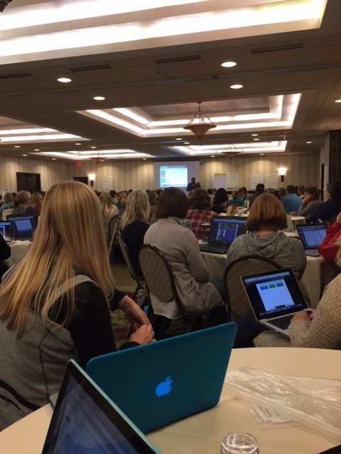 KnutsonCathy's tweet photo. Exploring cultural responsiveness w/Sharroky Hollie and a room full of happy educators! #learn194 @validateaffirm https://t.co/rKe66uEGNy