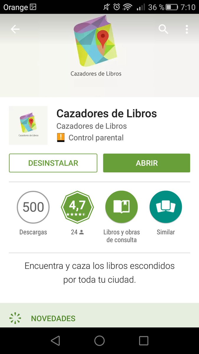 cazadores_libro's tweet photo. #cazadoresdelibros #librosparatodos #libros #gratis #bibliotecaalairelibre #sevillacultural #Sevillahoy #25000cazadores #APP #appgratis https://t.co/DGFL9IUFwV