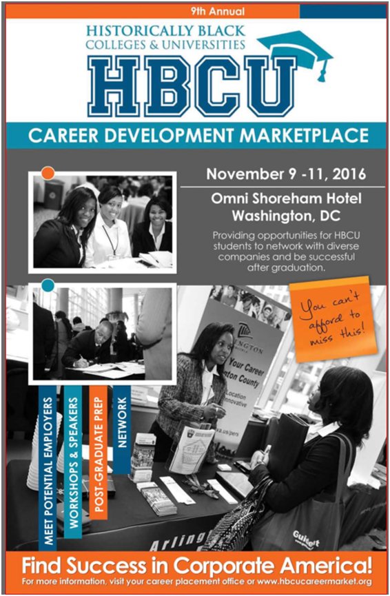 The 9th Annual #HBCU Career Development Marketplace is only 2 days away. Any contribution goes a long way! goo.gl/ieA9RG