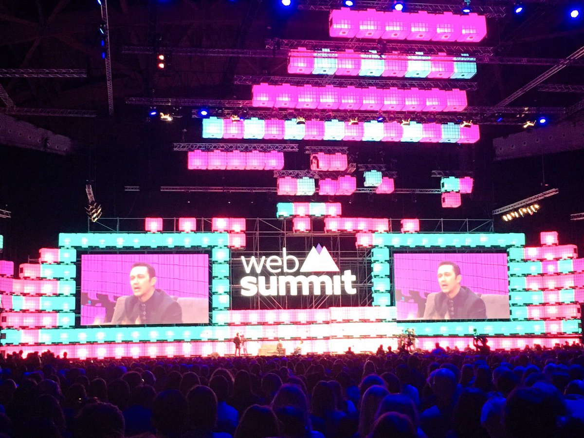 WrightBrennan's tweet photo. @hitRECordJoe getting deep on tech and it's future @WebSummit #websummit2016 https://t.co/mSt9iCWGOT