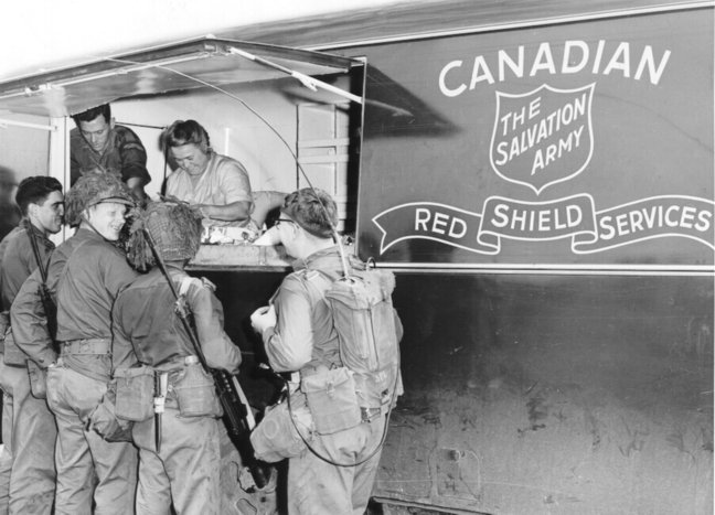 salvationarmy's tweet photo. In times of war, The #SalvationArmy provided military personnel with comforts such as hot drinks, food and leave centres for rest. https://t.co/qysd2ASX53