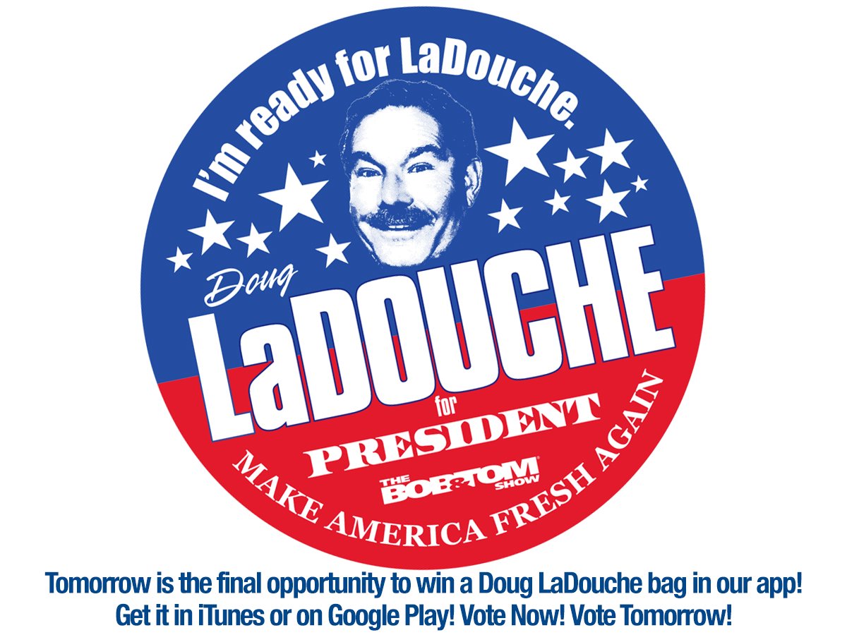 Tomorrow is the final opportunity to win a Doug LaDouche bag in our app! 
Get it in iTunes or on Google Play! Vote Now! Vote Tomorrow!