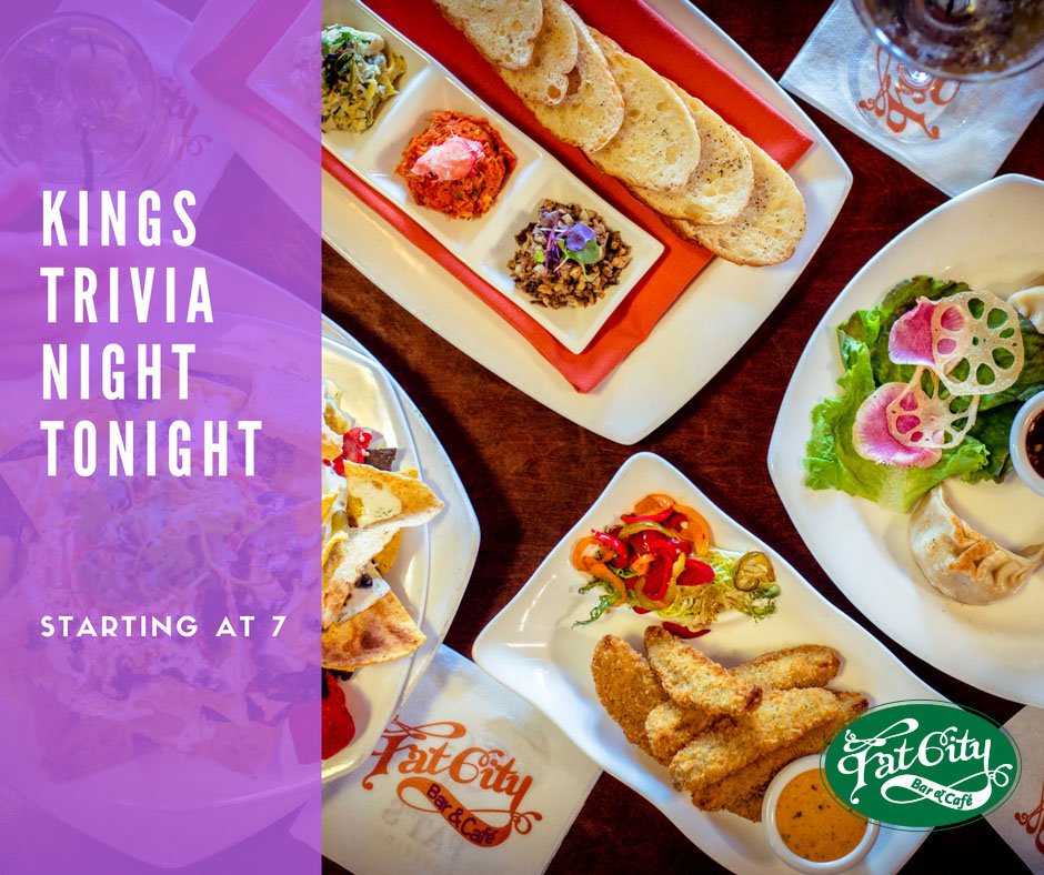 FatsRestaurants's tweet photo. Don't miss tonight's special Trivia Night, @SacramentoKings edition. Gift cards for 1st, 2nd and 3rd place. May the biggest fan win! https://t.co/arKZxtliJ9