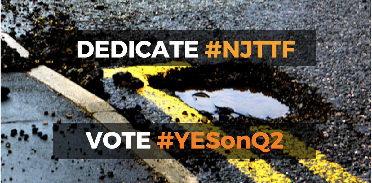 For years, #NJ infrastructure has been suffering! Tomorrow, vote #YESonQ2 to ensure #NJTTF money is placed into a lockbox!