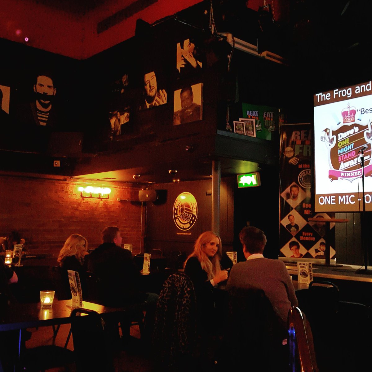 All set for the #beatthefrog world series final at the @frogandbucket #manchestercomedy #standupcomedy