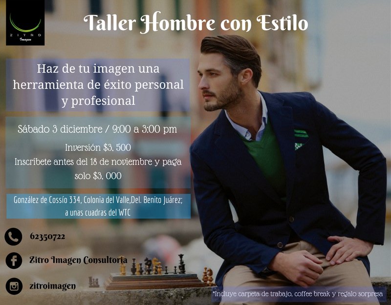 ZitroImagen's tweet photo. #LaSemanaIniciaY no te puedes quedar fuera de nuestro #taller #HombreConEstilo ¡Inscríbete ya!
+Info: 62350722 #FelizLunes #actitudZitro https://t.co/FXG14xABE7