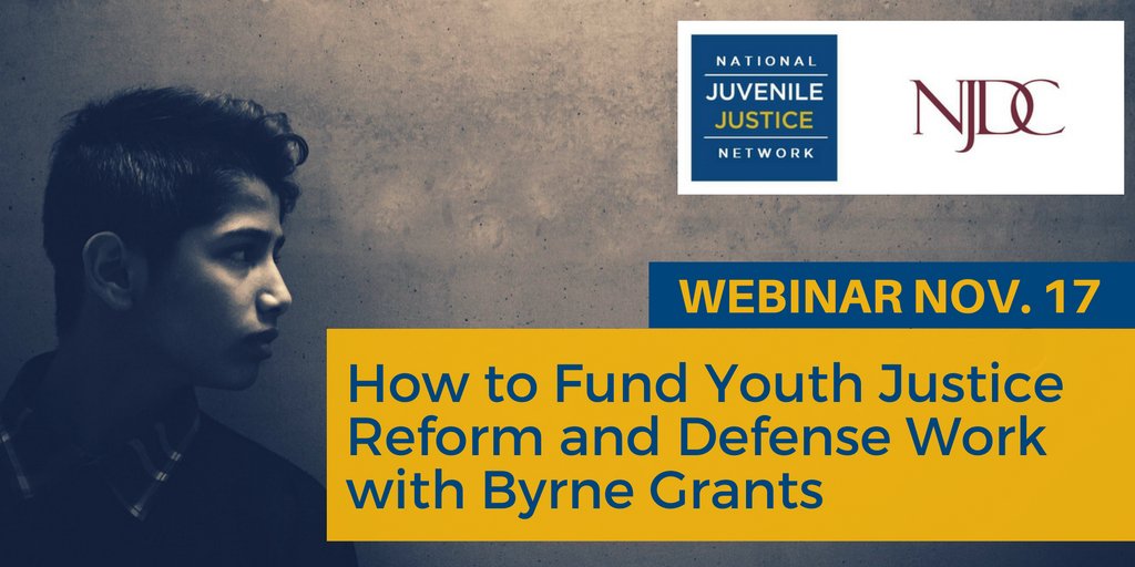 Nov 17: Leverage Byrne Grants for juvenile indigent defense &amp; furthering goals of reform. Register @ bit.ly/2fMmplH @NJJNetwork