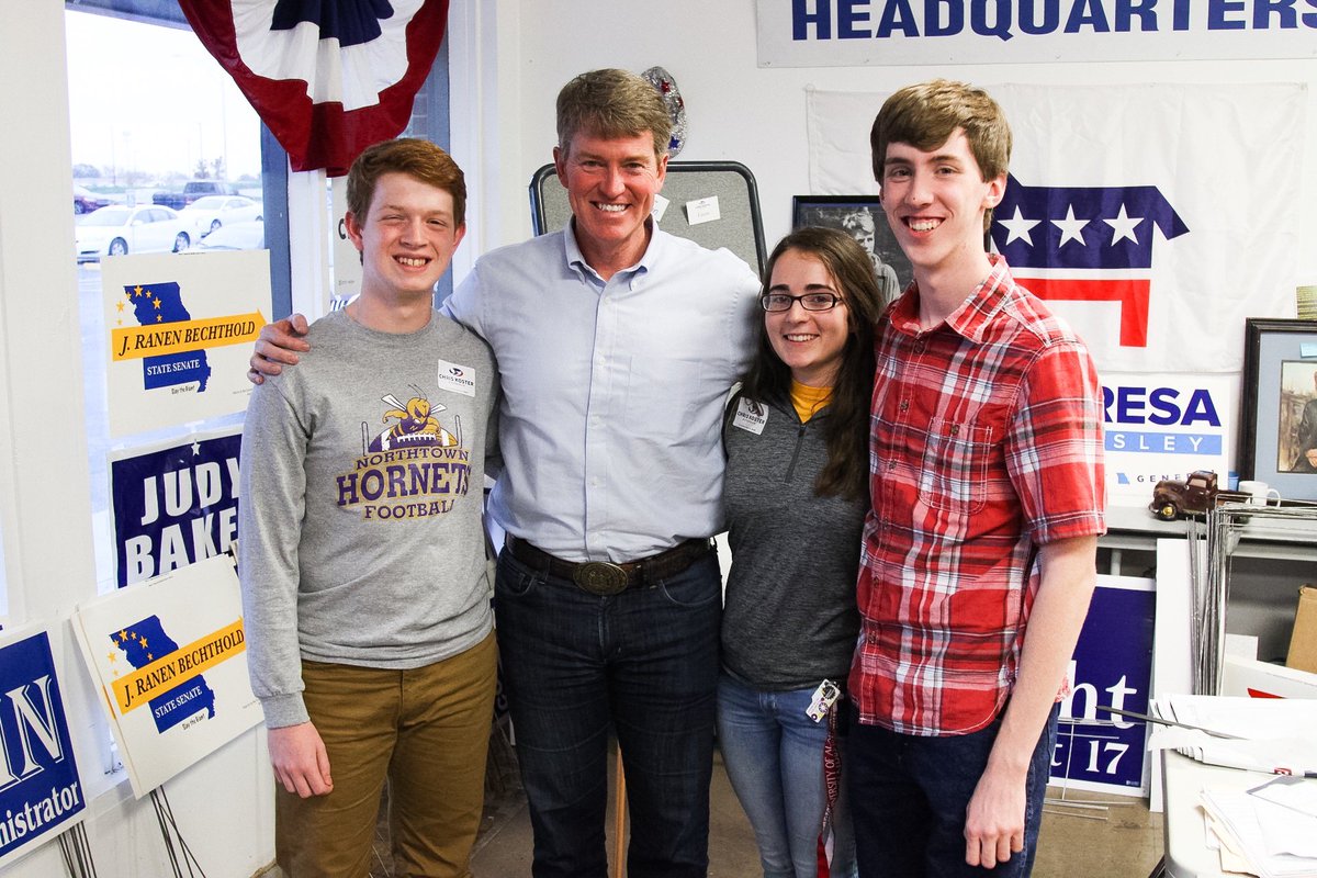 Koster4Missouri's tweet photo. Humbled to have the support of these dedicated volunteers in Clay County. Folks like them are why we'll move MO forward tomorrow. #mogov https://t.co/XcofcWkdum