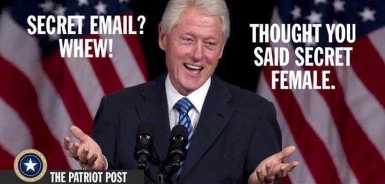 phillip_sapp's tweet photo. We don't need two lying Clinton's in the White House.
#TrumpPence16 #MAGA 🇺🇸 https://t.co/Wew7B1Zwrp