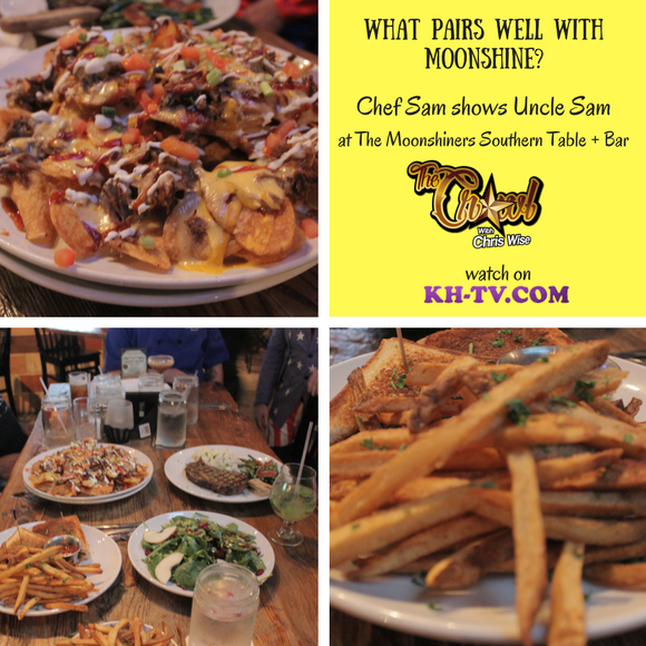 khdashtv's tweet photo. What pairs well with moonshine? Let Chef Sam @TheMoonshinersH show you https://t.co/CPXjMIrHqu. #thecrawl #khdashtv https://t.co/RjGJixcbru