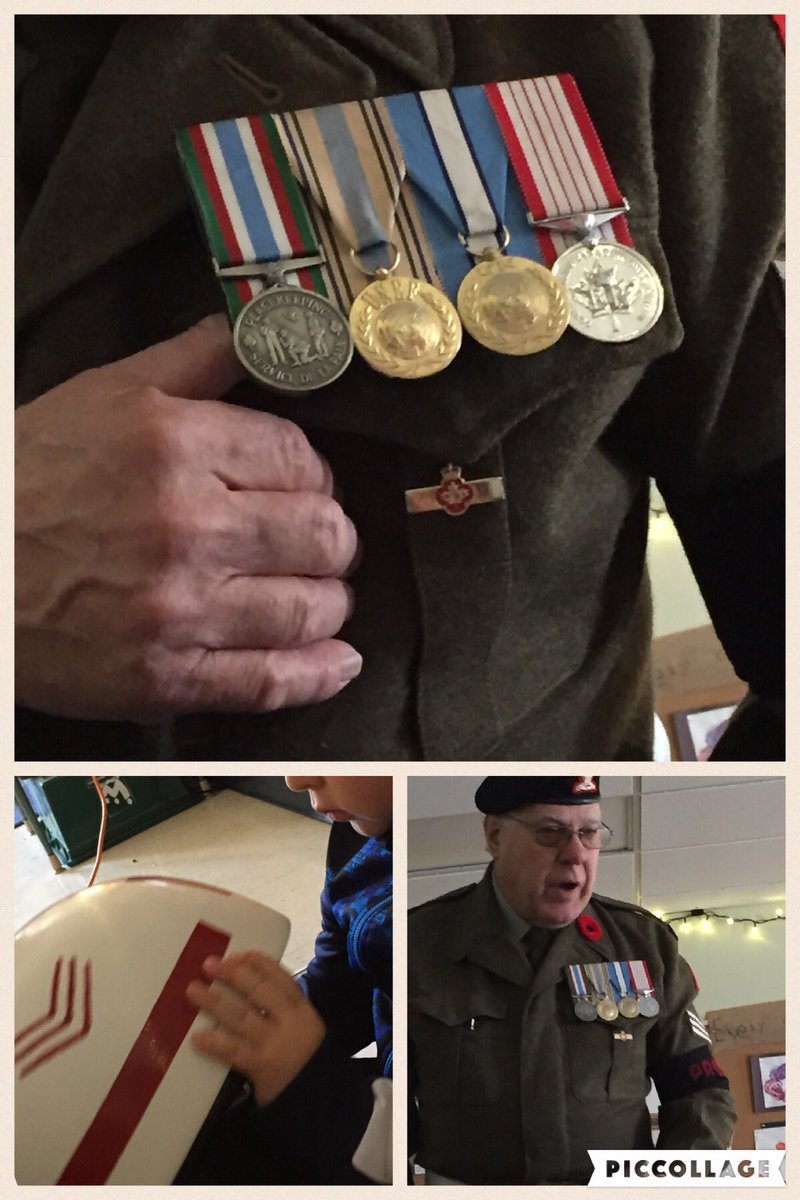 FdkMillgrove's tweet photo. Learning about #peace and #RememberanceDay from a veteran. #lestwegorget https://t.co/u3VEHpRQWU