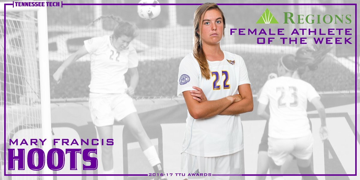 TTUGoldenEagles's tweet photo. Congrats to @TTUSoccer's Lauren Brewer and Mary Francis Hoots on being named the Regions co-Female Athletes of the Week! #WingsUp #TechTuff https://t.co/QO6I7P9u5w