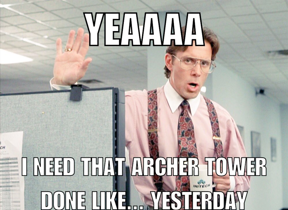 COC_5_builders's tweet photo. The challenge of a builder....#ClashOfClans #OfficeSpace #classic https://t.co/3wpFESq3nU