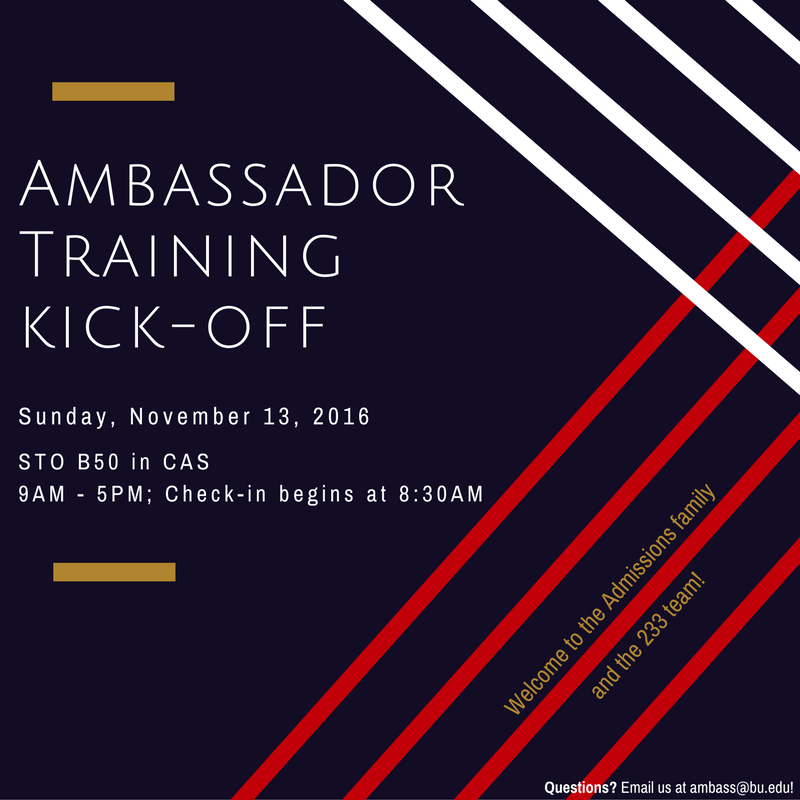 buambass's tweet photo. Congratulations, new Ambassadors and welcome to the Admissions family! #GetRhetty for our kickoff training this Sunday! https://t.co/2iqbbyOxDJ