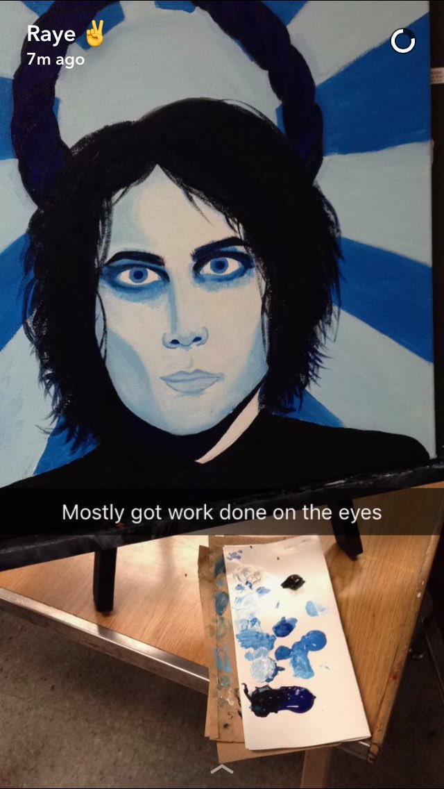 YourLocalPunk's tweet photo. Headfirst for Halos Part 4 #sketch #painting #paint #art #artclass #mychemicalromance #mcr @gerardway #headfirstforhalos #bullets #revenge https://t.co/2BP0yAq92Z
