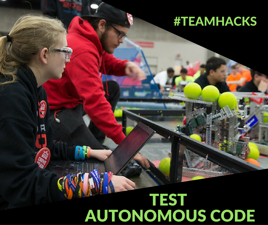 REC_Foundation's tweet image. Test your autonomous code. Keep it simple! #TeamHacks #OccamsRazor #RobotGoals #VEXRobotics #omgrobots #mondaymotivation