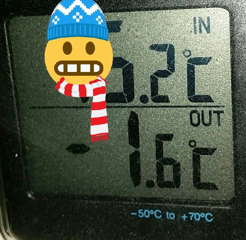 D41ROB's tweet photo. Oh flipping heck mun - just about nine o'clock and below freezing already!
#iamnotabear https://t.co/pT9Sthd04d