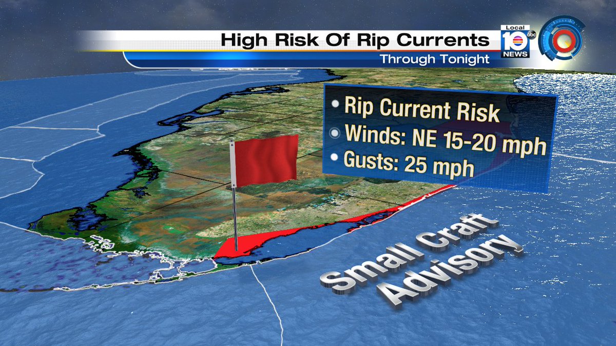 Beach goers and boaters beware!  Rip current risk is high and there is a small craft advisory. https://t.co/LHJSLSpngD