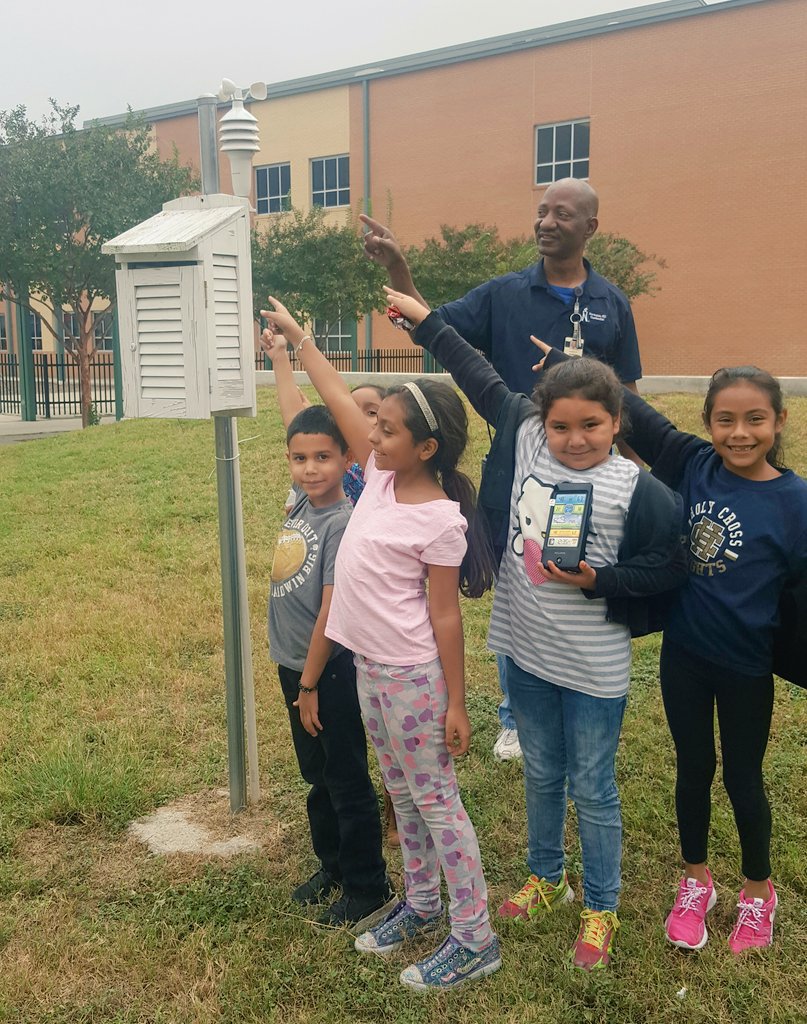 NISDmartin's tweet photo. Yes! Our weather station was installed by Mr. Wallace and a few 2nd graders. @NISD  #Toolbox4education #martinscience https://t.co/ytoVzu7cFd