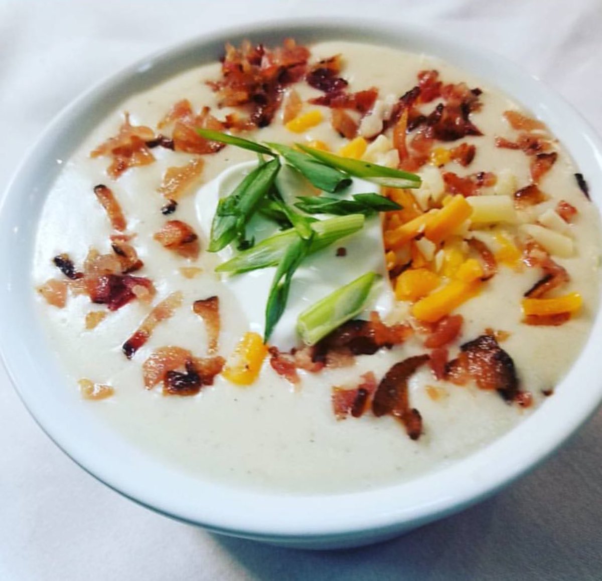PrimalCutNYC's tweet photo. Baked potato soup ! #feed me #primalcut https://t.co/TFfEwpoEN4