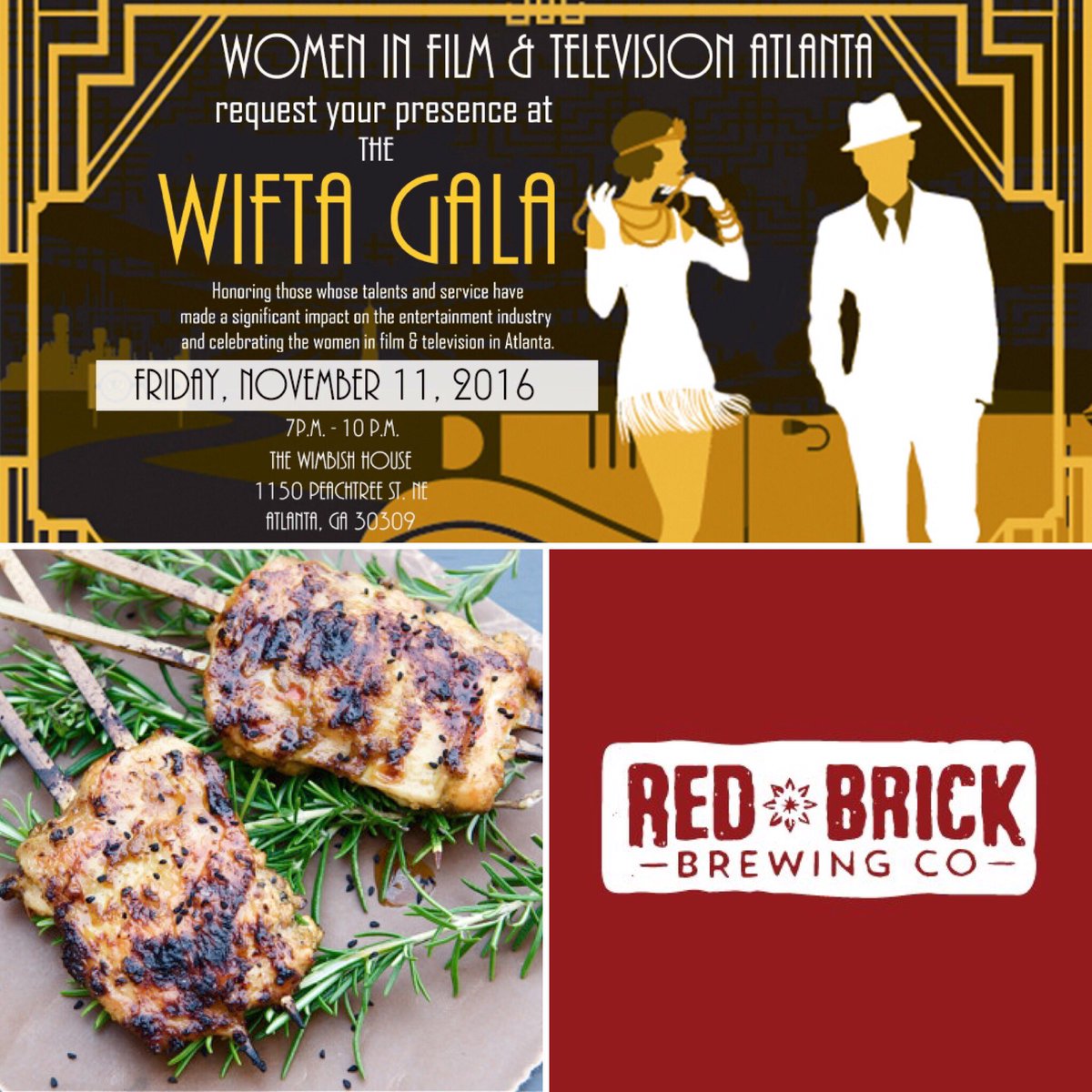 WIFTAtlanta's tweet image. FRI 11/11/16 #WIFTAGala featuring @EnRapturingEnt @robotbooth @WardrobeRentals @PARTYEXECS @RedBrickBrewing #Atlanta wifta.org/events