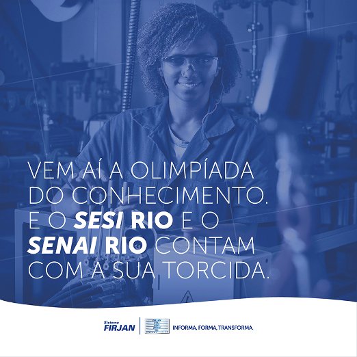 firjan's tweet photo. Alunos do #SENAIRio e #SESIRio vão participar da Olimpíada do Conhecimento, que começa quinta. https://t.co/9PzyWFpdRH #OC2016 #TimeRio https://t.co/U5M0m3DfYd