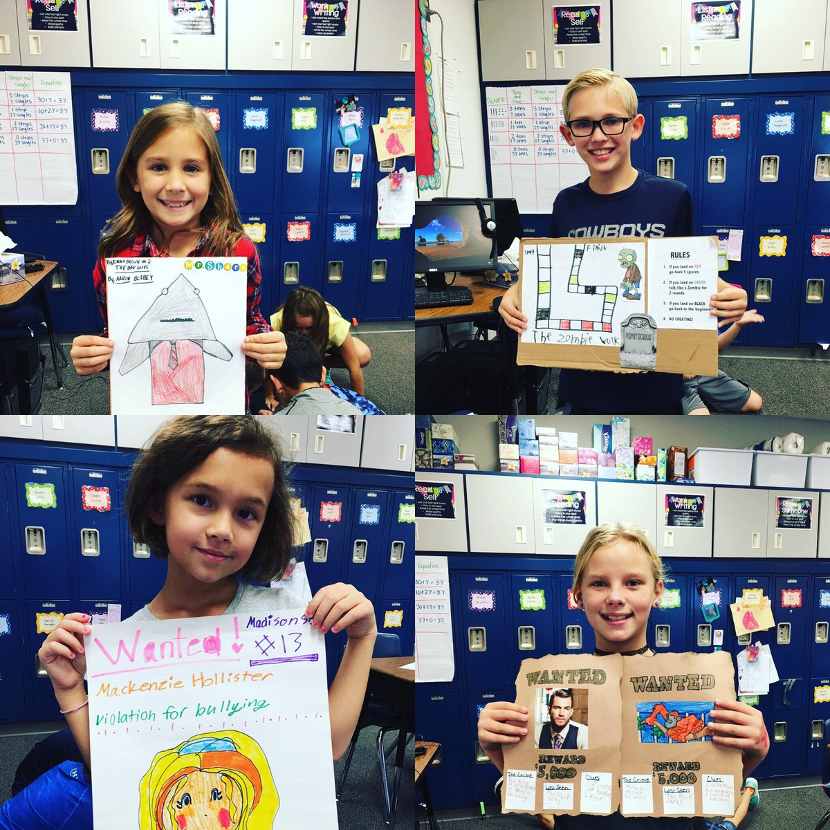 mrslrnewton's tweet photo. "Not Your Grandma's Book Report" ❤️comprehension thru creativity! #roosliteracy @MMEROOS https://t.co/mNsyyWeP5G