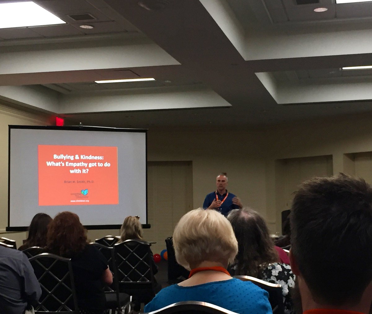 cfchildren's tweet image. Live: Ph. D. Brian Smith presenting &quot;What&apos;s empathy got to do with it?&quot; at @ibpaworld. #IBPA #EmpathyEmpowers