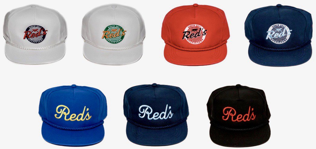 Classic #American styles: Red's #oldschool Signature fit &amp; Stitch snapback #hats. Available exclusively at redsoutfitters.com/collections/ha… #redslife