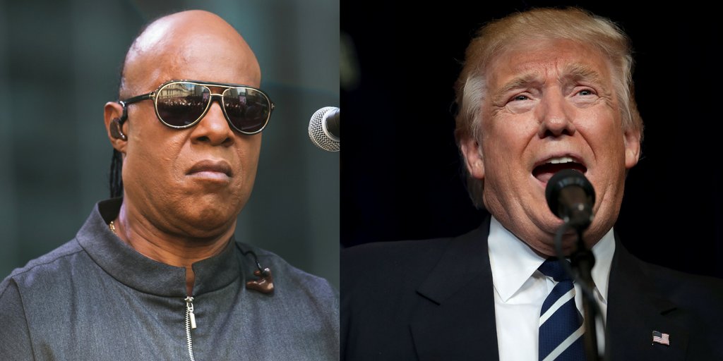 Stevie Wonder: Voting for Trump is like asking me to drive huff.to/2eGxylq