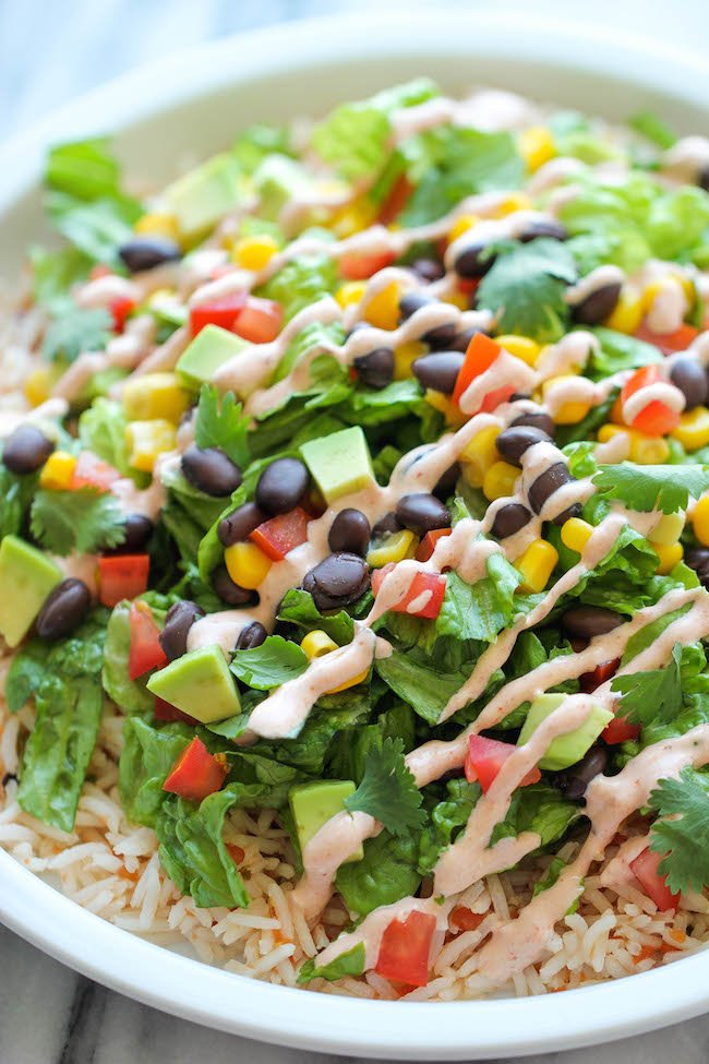This easy burrito bowl packs a serious health punch! Get the recipe here: bit.ly/10khr2E #MeatlessMonday
