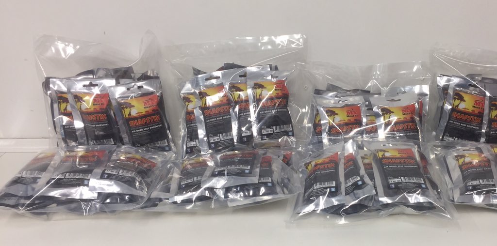 MyMeatCompany's tweet photo. Were not the only ones getting excited about our SNAPSTIX. Orders ready to be shipped. Meanwhile we've been busy in the kitchen 😊update soon https://t.co/vqMFzV6XR8