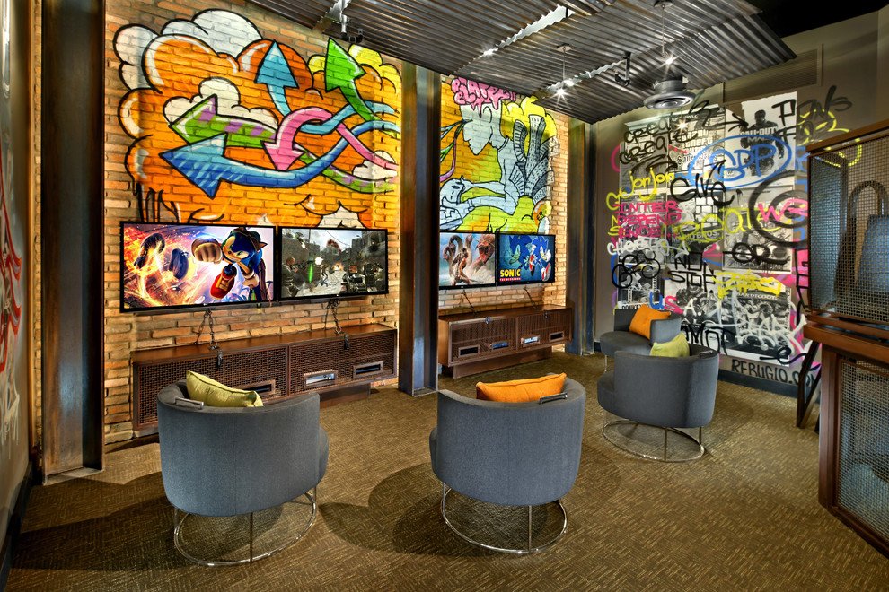 Kasdanetworks's tweet photo. We can't get enough of these awe inspiring video game room decor options https://t.co/gUGyri2qRn via @homebnc #gamer #streetart #trykasda https://t.co/WlkIPt3c0m