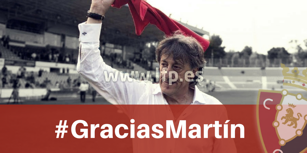 Hagámoslo Trending Topic. 
Que la gente se entere que significa Osasuna.
#GraciasMartín