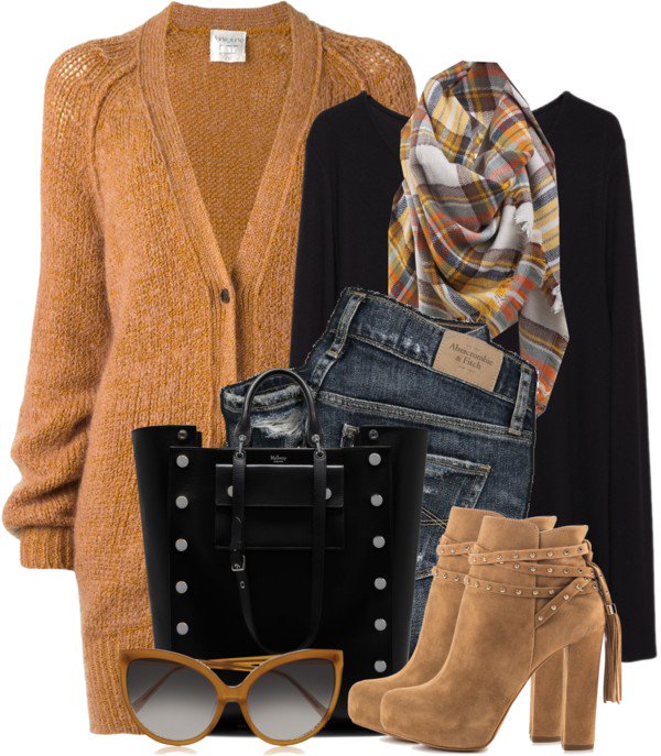 LoloModa0's tweet image. Cardigan &amp;amp; Plaid Scarf lolomoda.net/cardigan-plaid…