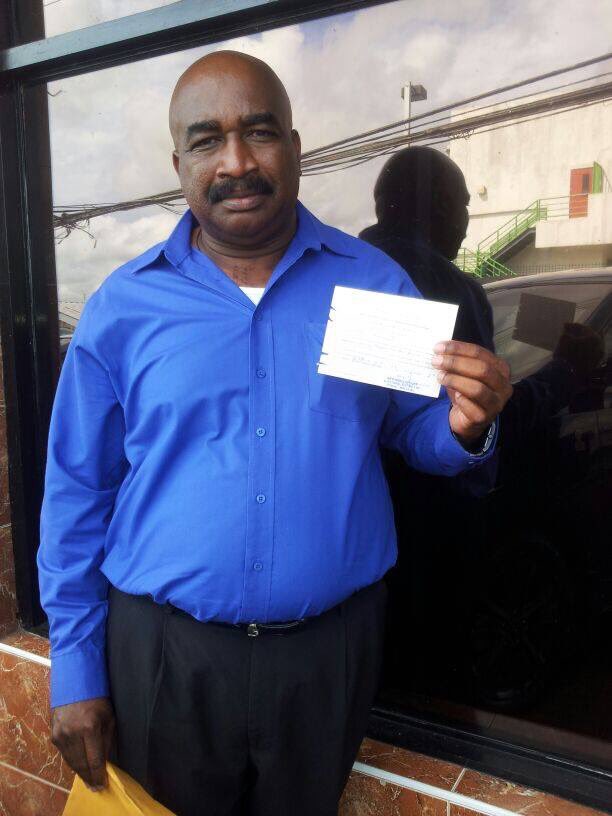allmayaro's tweet photo. Candidate Keshrie Kissoon for Cocal/Mafeking in the Mayaro/Rio Claro Regional Corporation filed his nomination forms this morning #Elections https://t.co/RBvWyKQIUj
