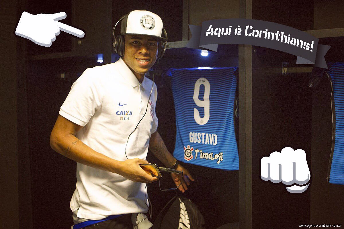 Gustavo no vestiário antes do jogo CorxFla no Maracanã!
Foto original:corinthians.com.br
#tbt #VaiCorinthians #FielTorcedor #Timãoji