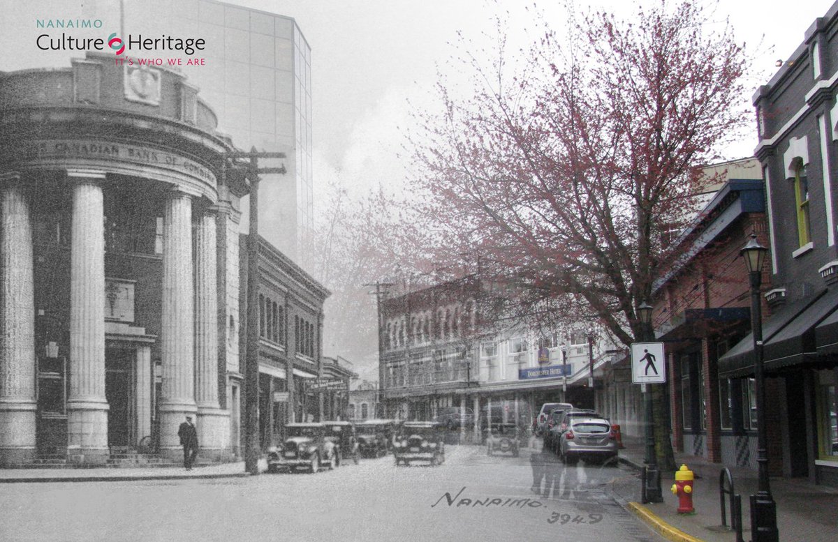 cityofnanaimo's tweet photo. From tellers to webmasters. Learn a little bit about a #Nanaimo landmark, the Great National Land Building https://t.co/CeurDzG7gr #YCD https://t.co/HM8YKmeIUH