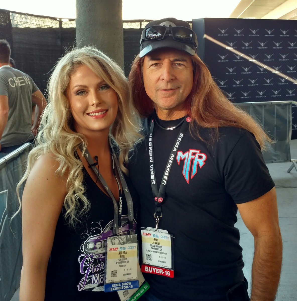 At the Velocity channel stage with Allysa (Graveyard Carz) SEMA 2016pic.twi...