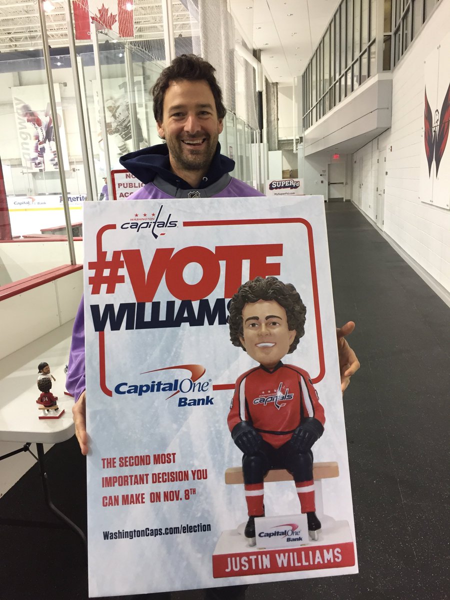 Capitals's tweet photo. 1 RT = 1 Vote! #VoteWilliams #CapsElectionNight

Follow along all day here: https://t.co/LEHLr7DK79 https://t.co/ZSEZty5SqN