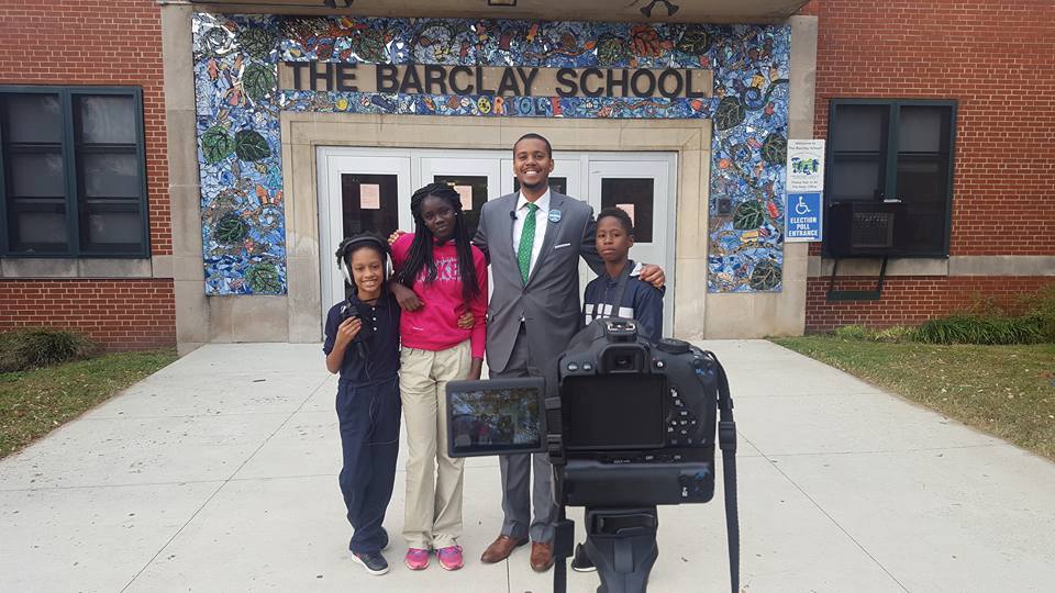 HarrisForBmore's tweet photo. Thanks to the young journalist at The Barclay School for interviewing me. #AllPawsIn #HarrisForMayor https://t.co/0lWzoMykG7 https://t.co/7RqngrDMyY