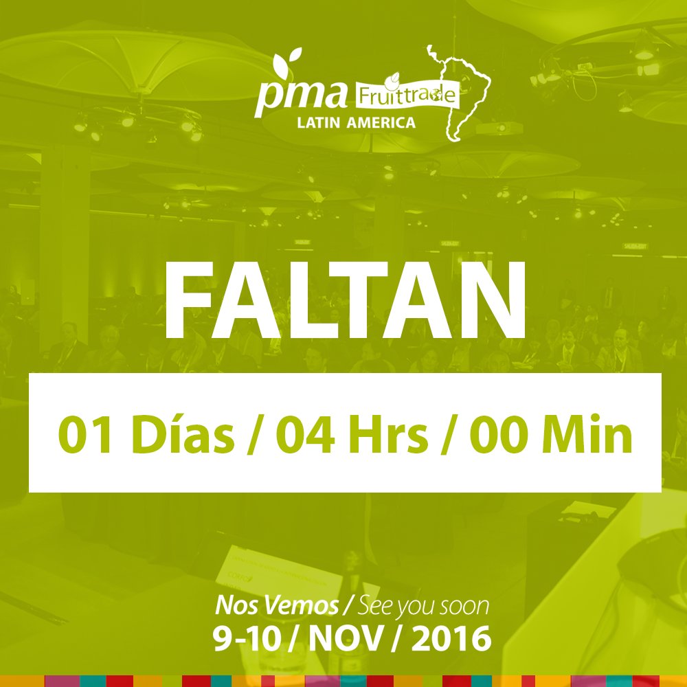 PMA_fruittrade's tweet photo. Cada vez queda menos para que comience la @PMA_fruittrade  ¡¡No faltes a este gran evento en @EspacioRiesco !! https://t.co/gTzB4PX7I2