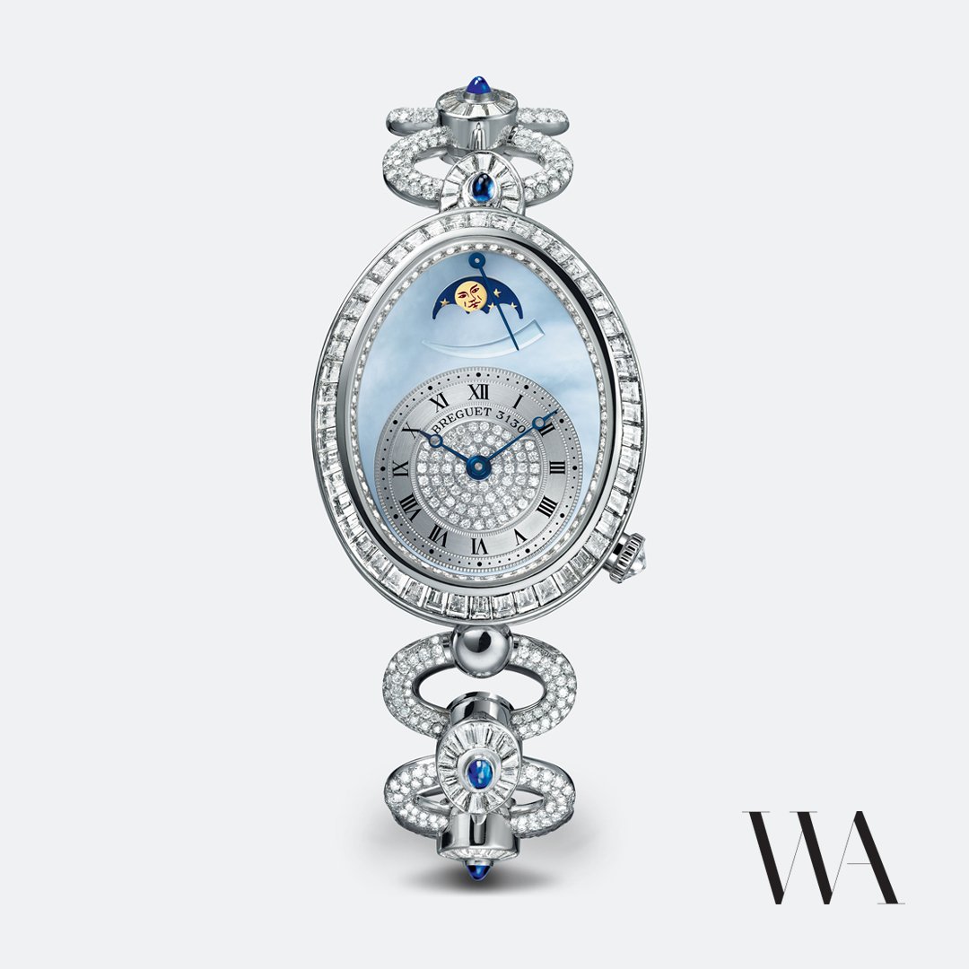 WatchArenaCom's tweet photo. The #Breguet Queen of #Naples has created a symbol of feminine refinement in a contemporary jewelry watch. Shop yours at #WatchArena https://t.co/xtz7cJ6qvO