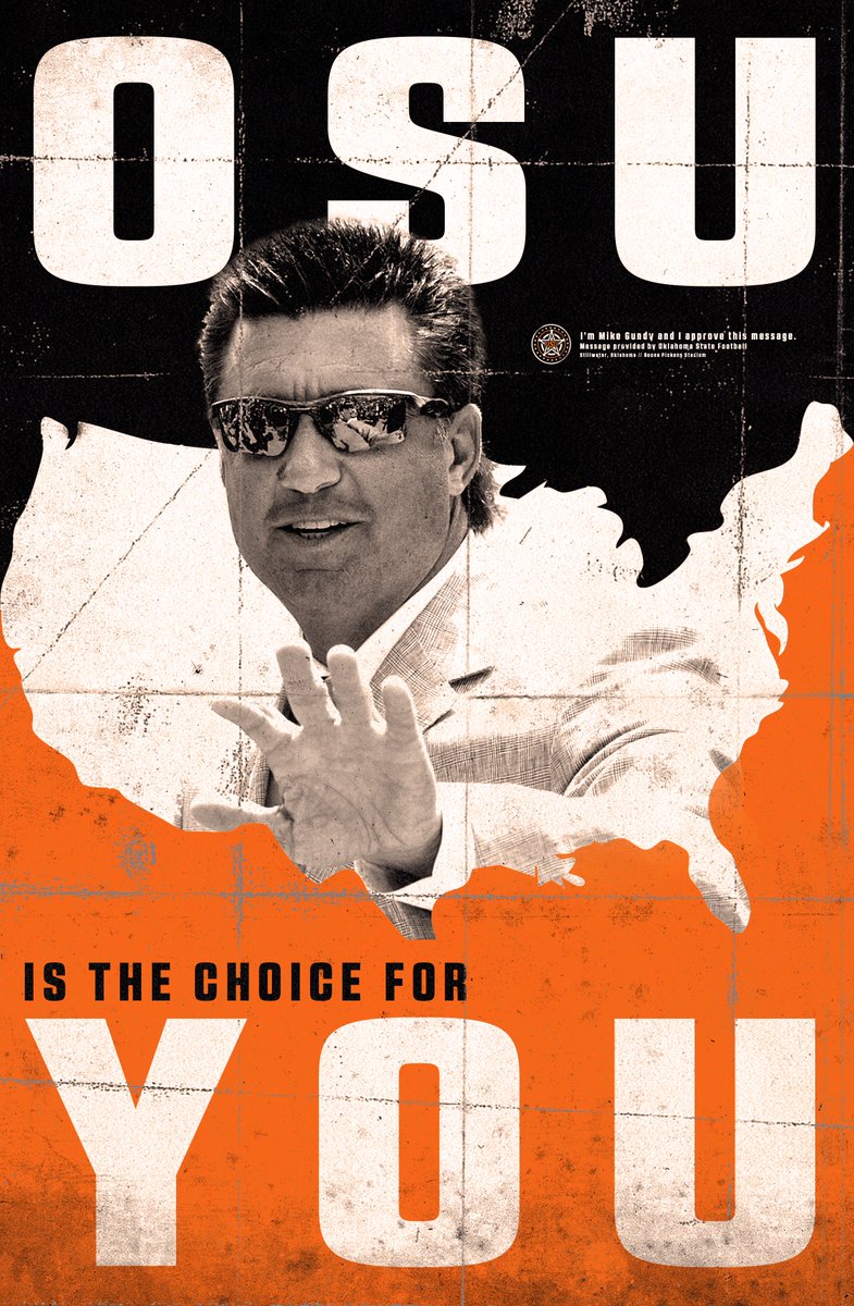 CoachGundy's tweet photo. Your biggest decision is your easiest choice! #GoPokes #okstate #Election2016 https://t.co/5BFmFzIDd3