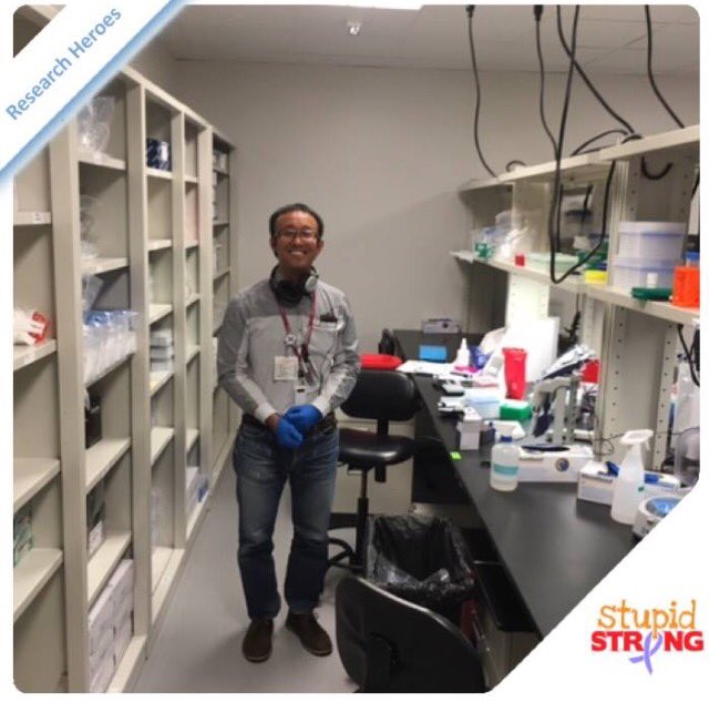 feedthecure's tweet image. One of our #research heroes @ Baylor Scott &amp;amp; White. Helping make early diagnosis of #gastric #cancer a reality. #stupidstrong #stomachcancer