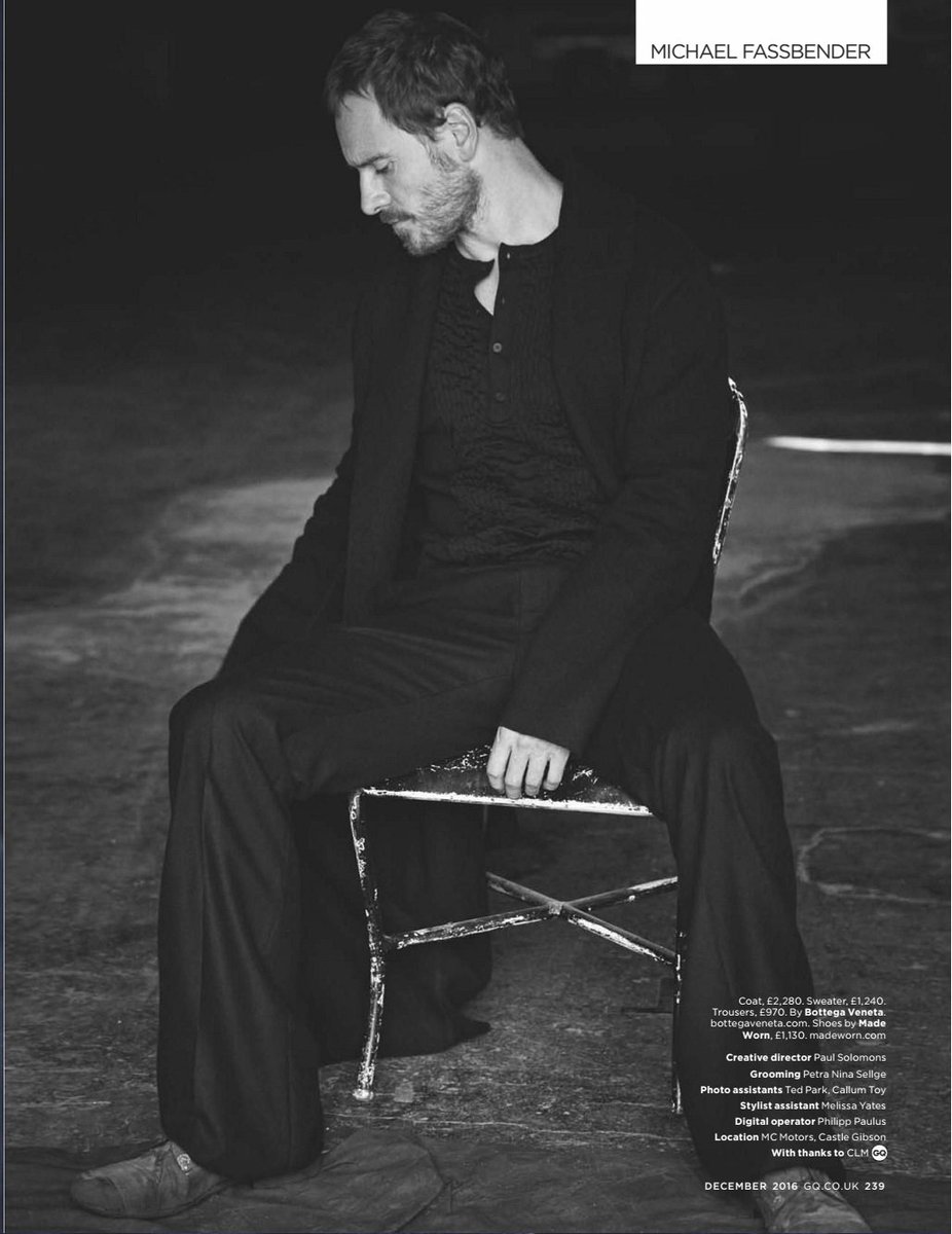 NEW Michael #Fassbender for #BritishGQ, December 2016! 🌟📸 (Interview +  Photoshoot HQ Scans PART 3) #GQ #GQUK, image size:926x1200