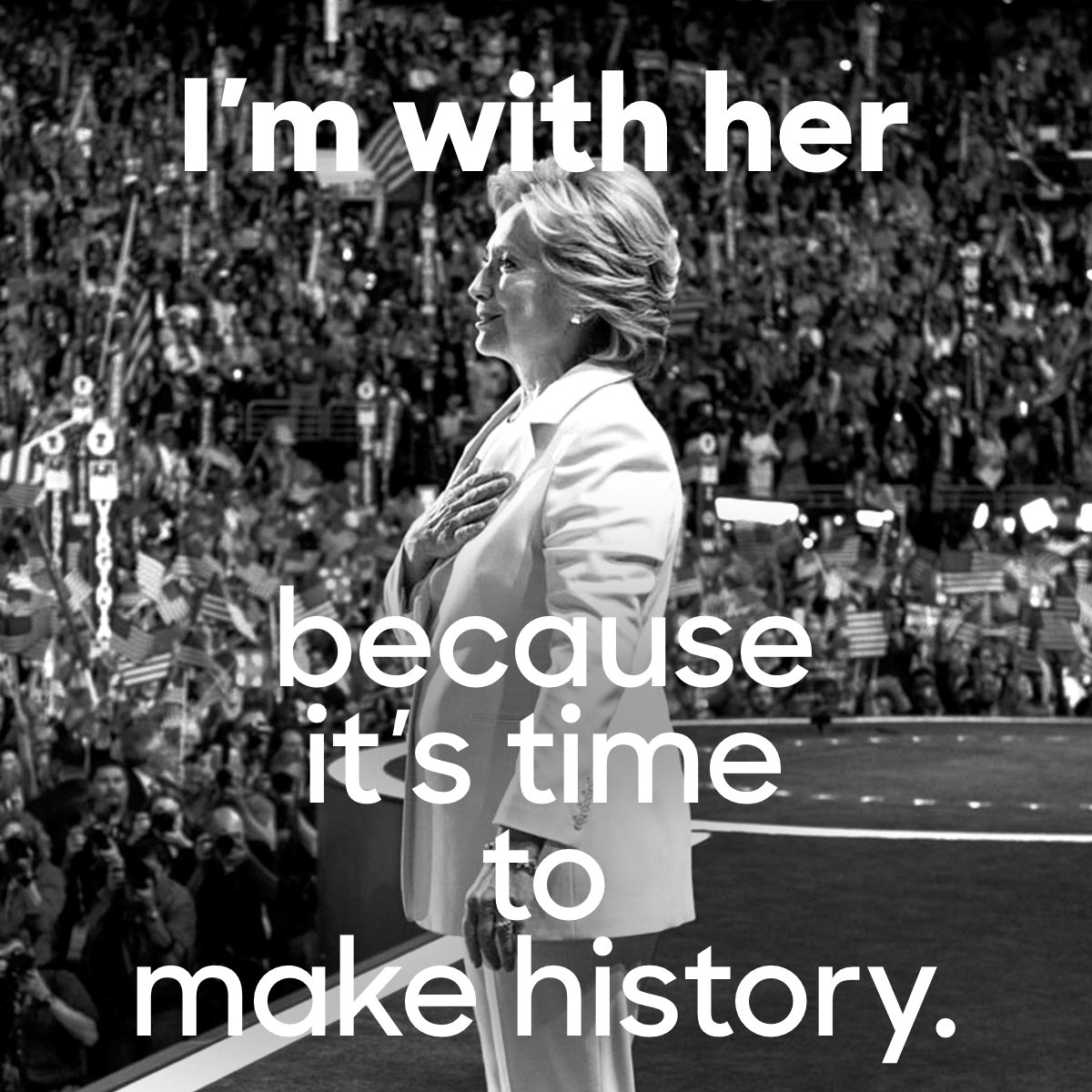 HillaryClinton's tweet image. Tomorrow, we have the chance to stand up for the America we believe in. RT this if you're voting. hillaryclinton.com/locate